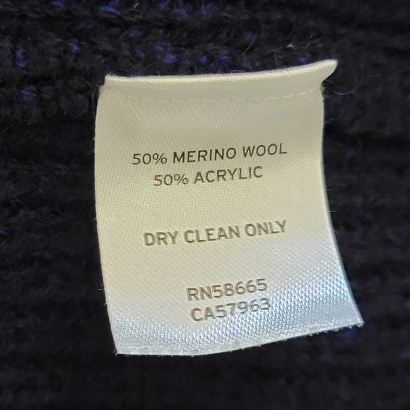 Calibrate Dark Blue Mock Neck Zip Up Cardigan size Large - Picture 6 of 8